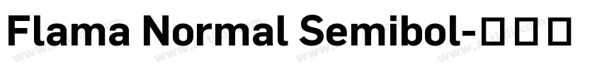 Flama Normal Semibol字体转换
